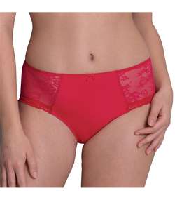 Abby High Waist Brief  Red