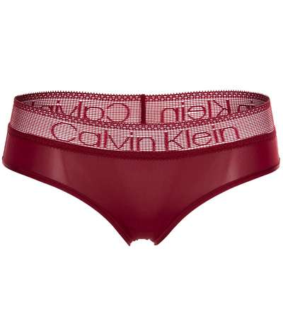 Logo Lace Hipsters Wine red – Röda hipstertrosor från Calvin Klein