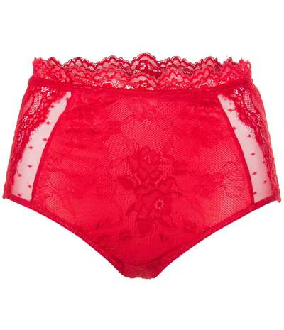 Laura High Waist Tai Red – Röda taitrosor från Missya