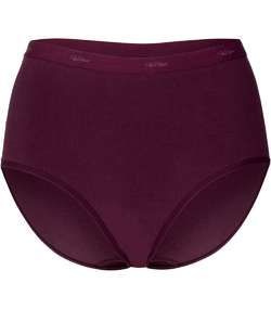 Cotton High Waist Wine red