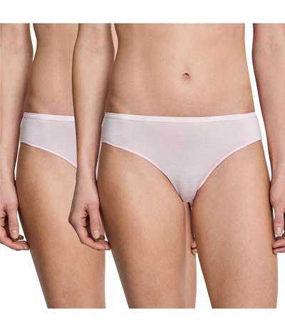 2-pack Modal Essentials Tai Briefs Lightpink – Rosa brieftrosor från Schiesser