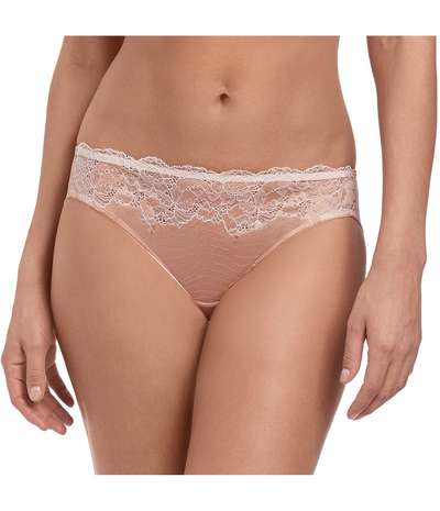 Lace Affair Bikini Brief Pink – Rosa brieftrosor från Wacoal