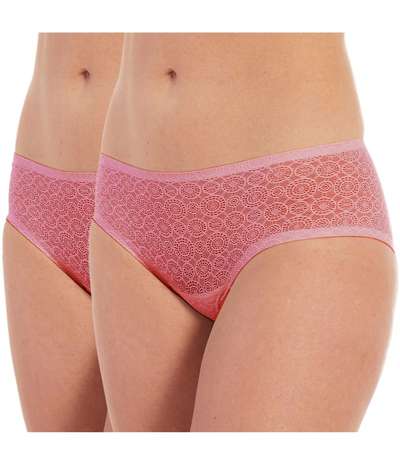 2-pack MAGIC Dream Lace Hipster Lightpink – Rosa hipstertrosor från Magic