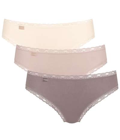 3-pack 24 7 Weekend Tai Pink/Beige – Rosa taitrosor från Sloggi