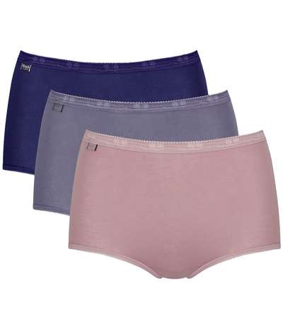 3-pack Basic Plus Maxi Colored Pink/Lilac – Rosa Trosor från Sloggi