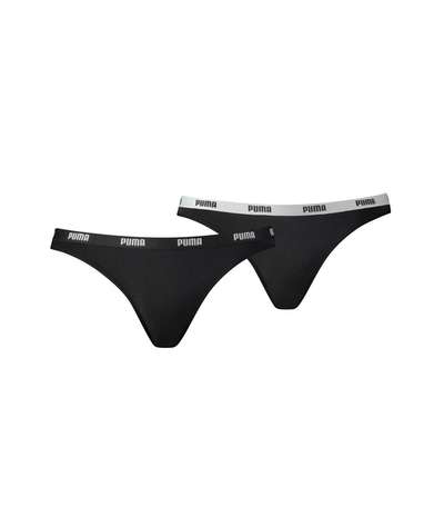 2-pack Iconic Bikini Black – Svarta bikinitrosor från Puma