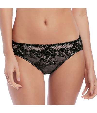 Lace To Love Bikini Black – Svarta bikinitrosor från Wacoal