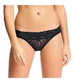 Halo Lace Bikini Black