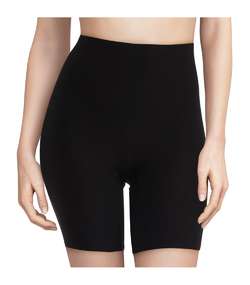 Soft Stretch High Waist Mid-Thigh Short Black