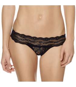 Lace Kiss Bikini Brief Black