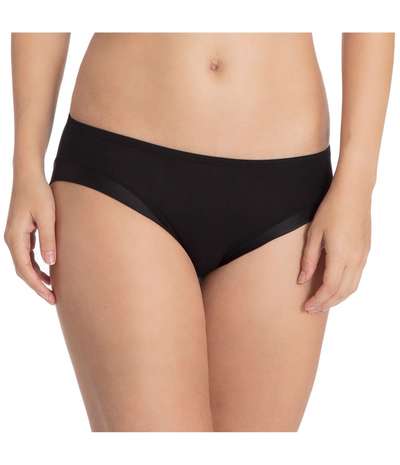 Cate Regular Satin Brief  Black – Svarta brieftrosor från Calida