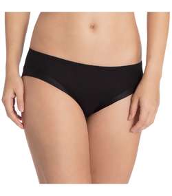 Cate Regular Satin Brief  Black