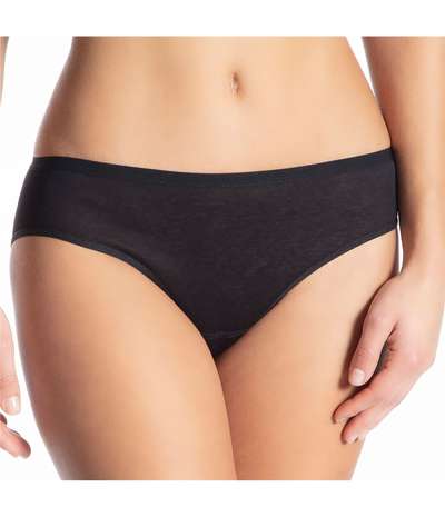 Light Slip Low Cut Brief Black – Svarta brieftrosor från Calida