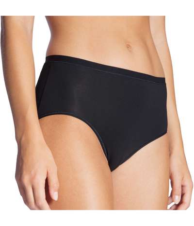 Natural Comfort Brief Highwaist Black – Svarta brieftrosor från Calida
