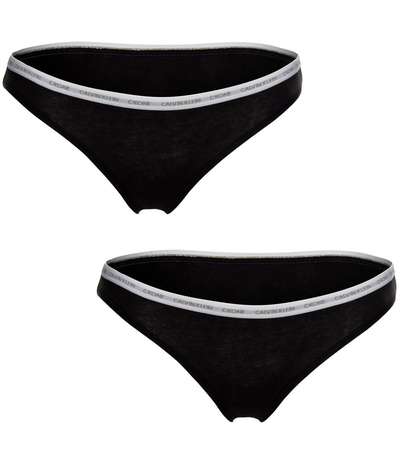 2-pack One Cotton Stretch Brief Black – Svarta brieftrosor från Calvin Klein