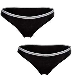 2-pack One Cotton Stretch Brief Black