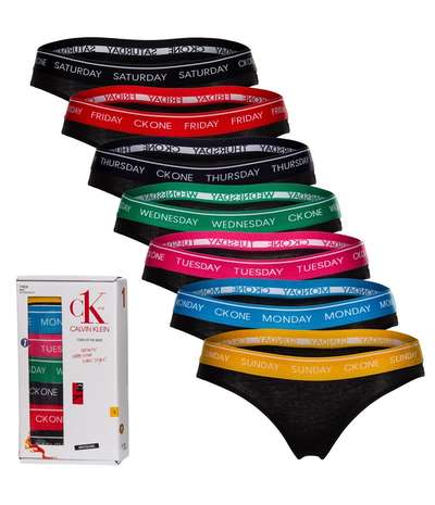 7-pack CK One Days Of The Week Briefs Black – Svarta brieftrosor från Calvin Klein