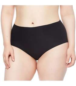 Soft Stretch Full Brief Plus Size Black