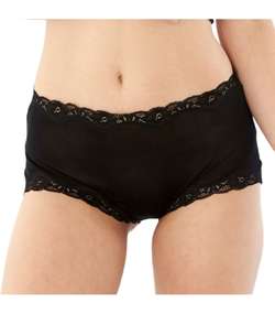 Silk Brief Black