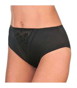 Swiss Broderie Brief Black