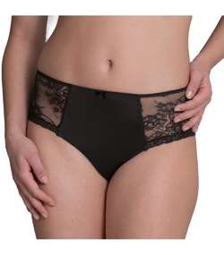 Abby High Waist Brief  Black