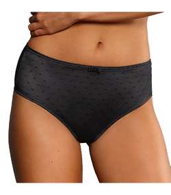 Emily High Waist Brief Plus Black