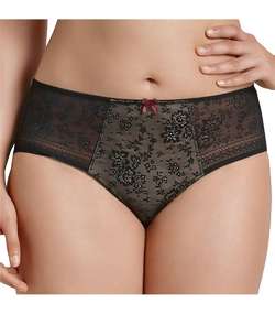 Fleur High Waist Brief Black