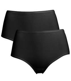 2-pack Trofe Midi Briefs Bamboo Mix Black