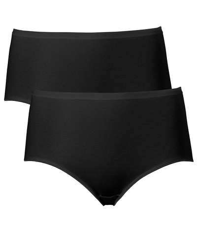 2-pack Trofe Seamless Maxi Briefs Black – Svarta brieftrosor från Trofé