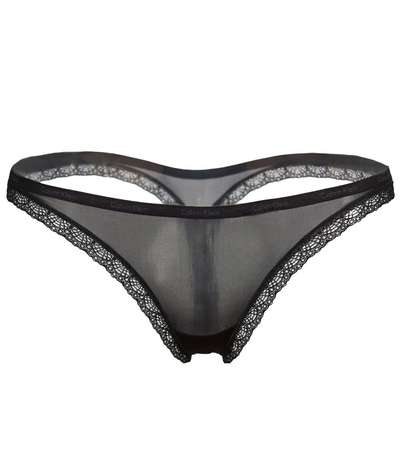 Bottoms Up Thong Black – Svarta Stringtrosor från Calvin Klein