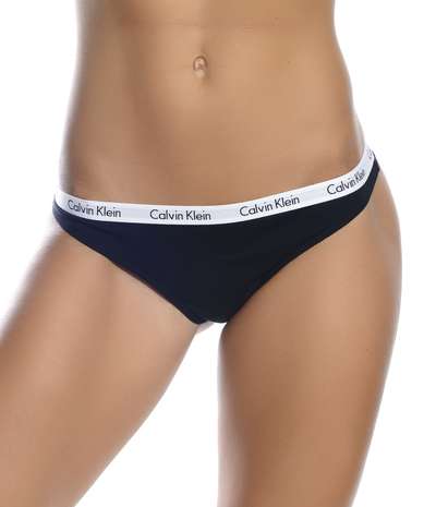 Cotton Thong Black – Svarta Stringtrosor från Calvin Klein