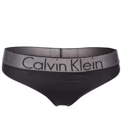 Customized Stretch Cotton Thong Black