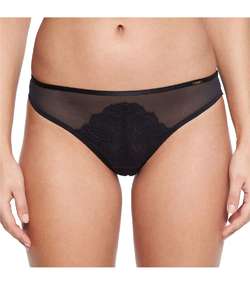 Pyramide Thong Black