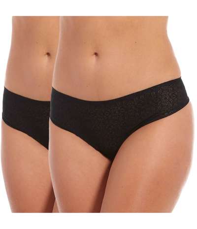 2-pack MAGIC Dream Lace Thong Black – Svarta Stringtrosor från Magic