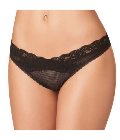 Brooklyn Tanga Black – Svarta Stringtrosor från Passionata