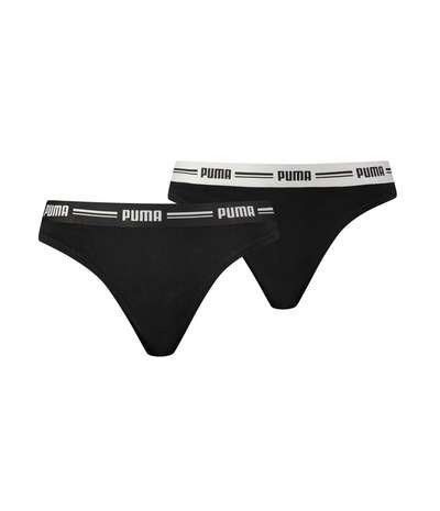 2-pack Iconic String Black – Svarta Stringtrosor från Puma