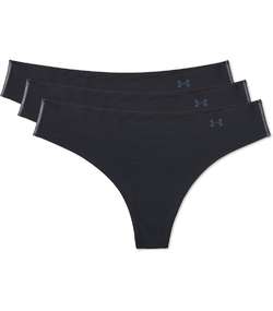 3-pack Pure Stretch Thong Black