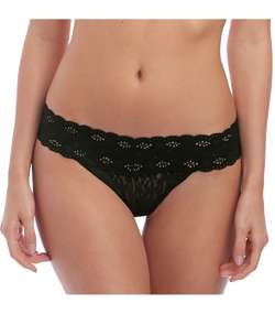 Halo Lace Thong Black