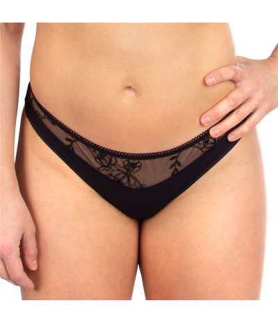 Aura Tanga Black – Svarta tangatrosor från Passionata