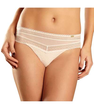 Festivite Lace Cheeky Bikini  Beige – Vita bikinitrosor från Chantelle