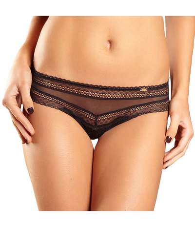 Festivite Lace Cheeky Bikini  Black – Vita bikinitrosor från Chantelle