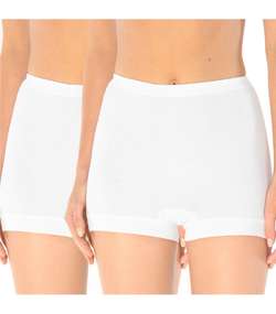 2-pack Original Classics Fine Rib Shorts White