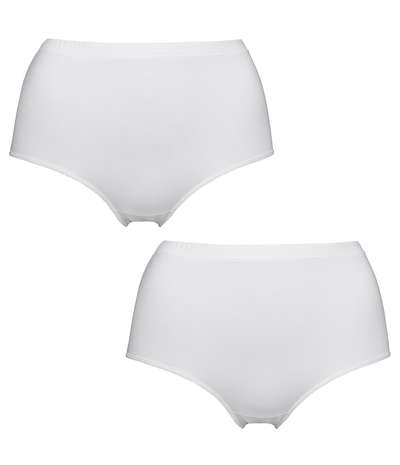 2-pack Basic Maxi Brief White – Vita brieftrosor från Abecita