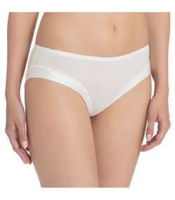 Cate Regular Satin Brief  Ivory