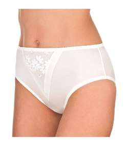 Swiss Broderie Brief Ivory