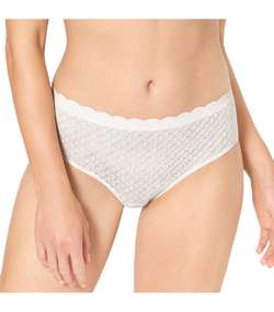 ZERO Feel Lace High Waist Brief Vanilla