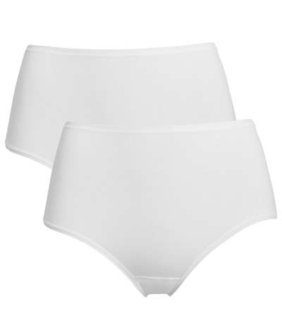 2-pack Trofe Midi Briefs Bamboo Mix White – Vita brieftrosor från Trofé