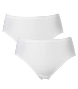 2-pack Trofe Seamless Midi Briefs White