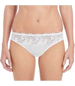 Lace Affair Bikini Brief White