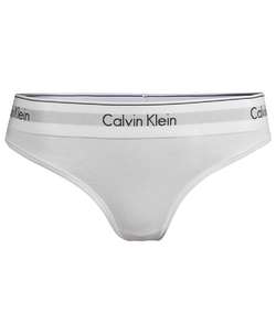 Modern Cotton Plus Thong White